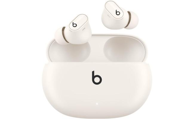 Beats Studio Buds + | True Wireless Noise Cancelling Earbuds, Enhanced Apple & Android Compatibility, Built-in Microphone, Sweat Resistant Bluetooth Headphones, Spatial Audio - Ivory